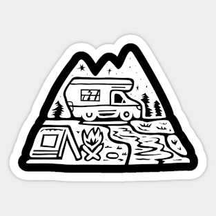 Happy Camper Sticker